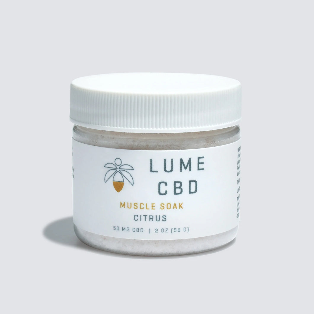 Lume CBD Muscle Soak, Citrus, 50 mg, 2 oz.